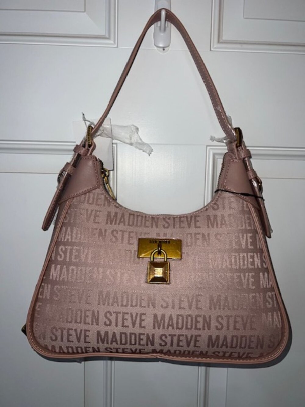 MAUVE PINK STEVE MADDEN SMALL SHOULDER BAG